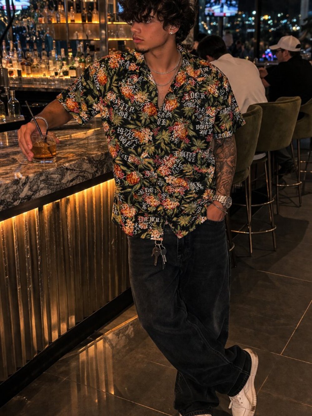 Spencer's Tropical Novelty Button-Up Shirt